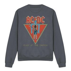 AC/DC Unisex Adult Flick of the Switch Sweatshirt / Charcoal